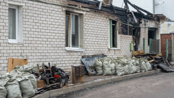 Professional Fire Damage Removal technician working in Clarksburg, MD